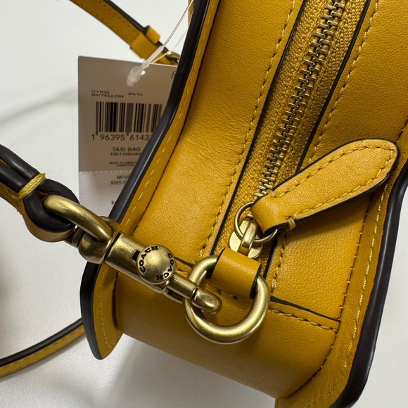 Coach Yellow Taxi-Shaped Women's Bag - Picture 7 of 8